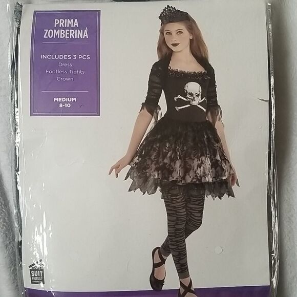 PRIMA ZOMBERINA NWOT COSTUME SZ M 8-10 - Picture 1 of 4